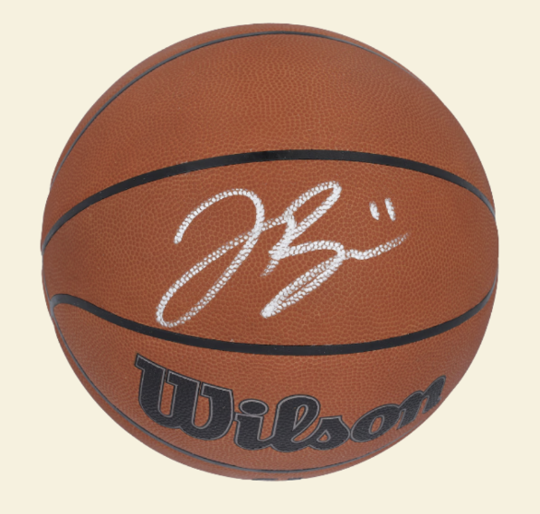 Screenshot2025-12-12150252 Jalen Brunson New York Knicks Autographed Wilson Authentic Series Indoor/Outdoor Basketball