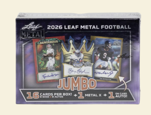 2026 Leaf Metal Football Jumbo Box