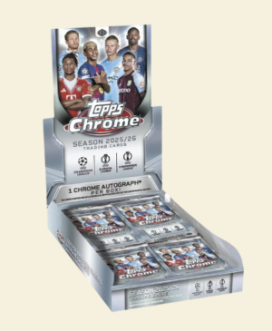 2025-26 Topps Chrome UEFA Champions League Soccer Hobby Box